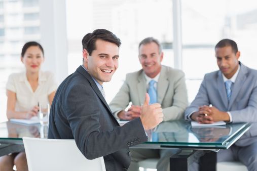 Interview with a group of people