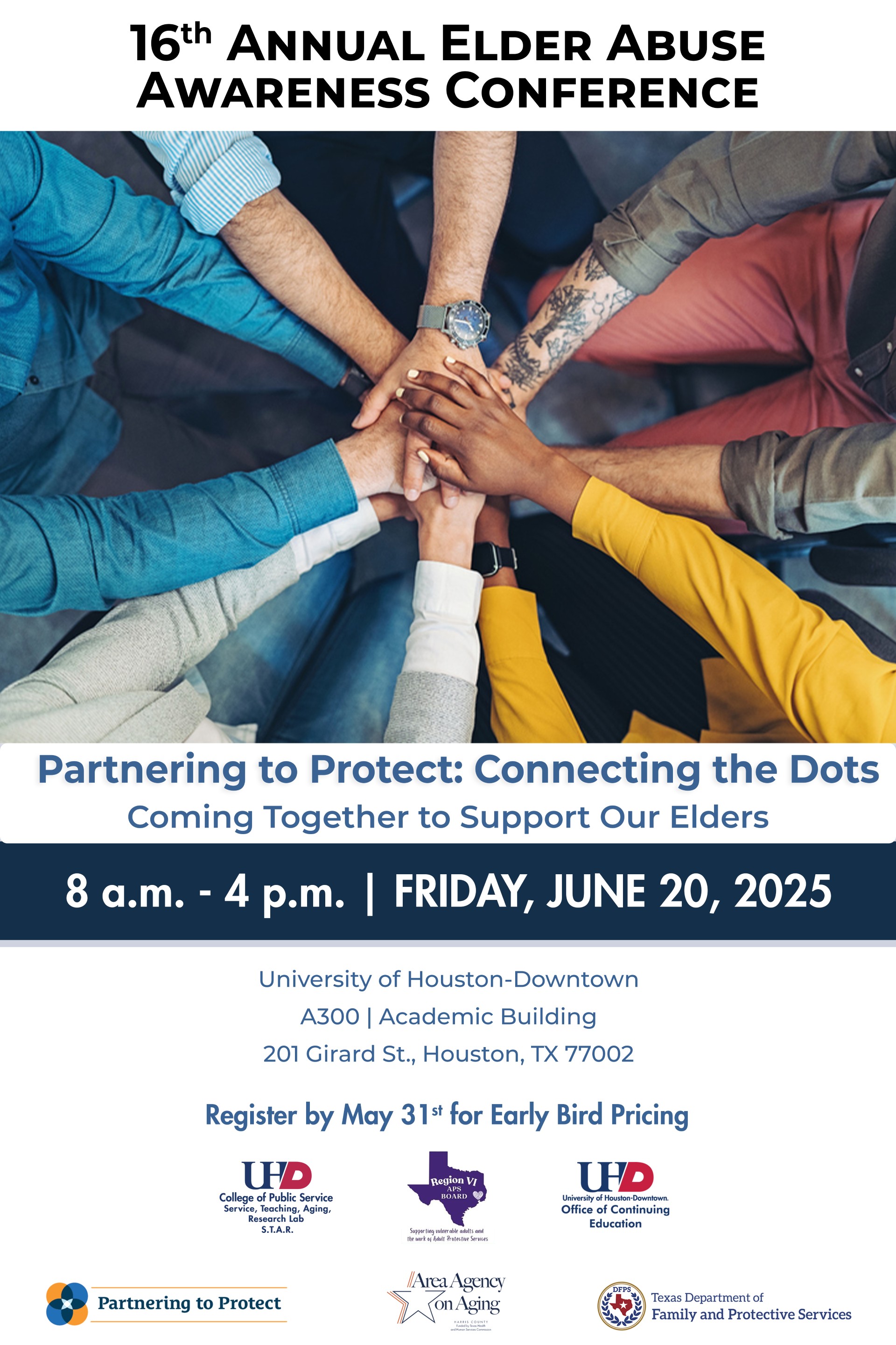 graphic of an event for elder abuse