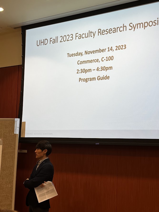 Faculty Symposium Faculty member presenting research