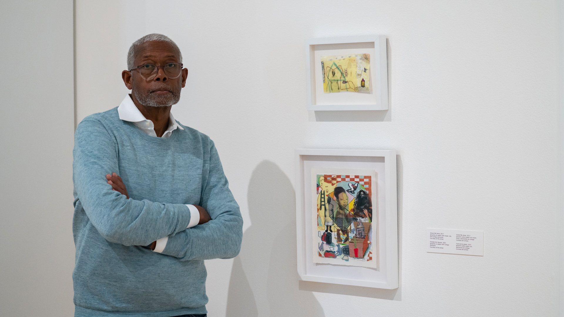 Floyd Newsum with with artwork Floyd Newsum with with artwork