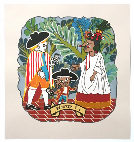 Mestizo no.1 Mestizo No 1 2019 by Michael Menchaca screenprint