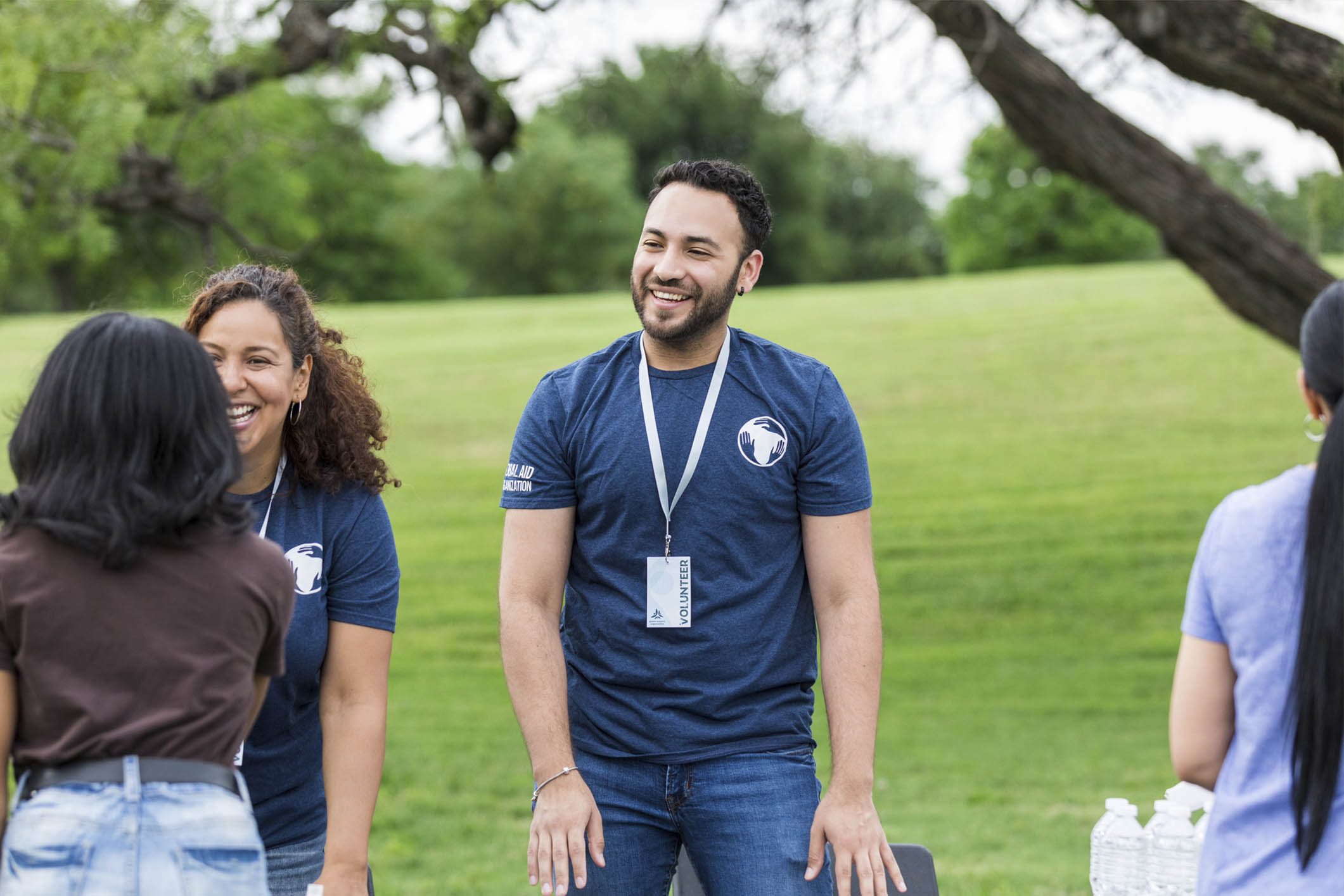 Students smiling in a seminar class