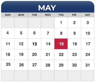 May Calendar May Calendar