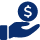 hand with money symbol