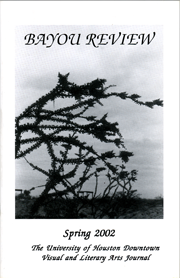 Bayou Review Cover for Spring 2002 Vol. 15.2