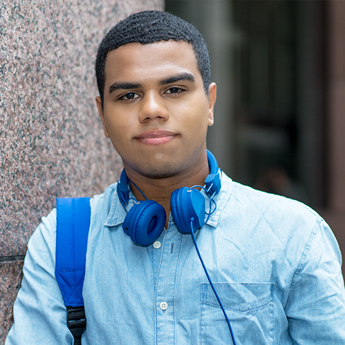 Male college student