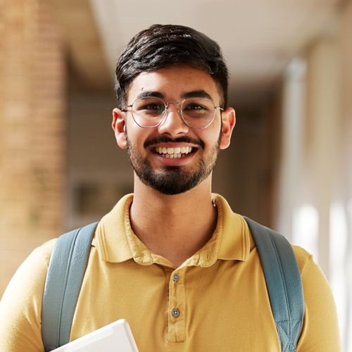 college student smiling at the camera college student smiling at the camera