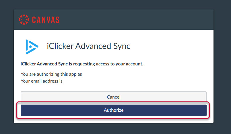 authorize in Canvas
