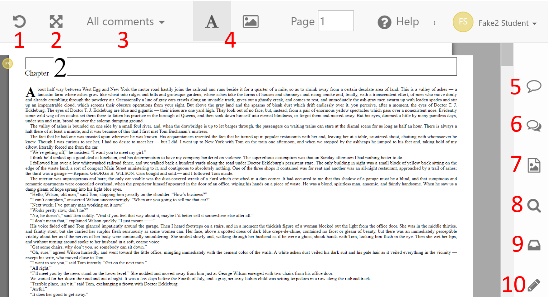 screenshot of Perusall interface