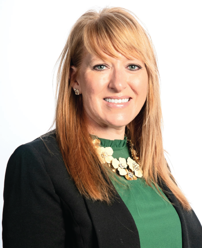 Headshot of Naomi Berger-Perez wearing a green shirt and black jacket.