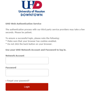 Screenshot of login page Screenshot of login page