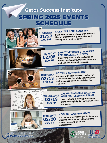 GSI Spring 2025 Success Workshops January - February GSI Spring 2025 Success Workshops March - May