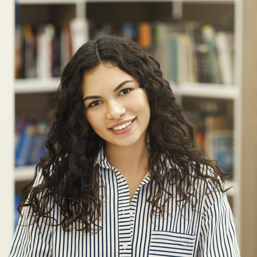 smiling college student